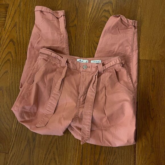 Hollister size 8 blush ultra high rise pants - Picture 1 of 7